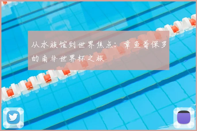 从水族馆到世界焦点：章鱼哥保罗的南非世界杯之旅